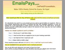 Tablet Screenshot of emailspays.com